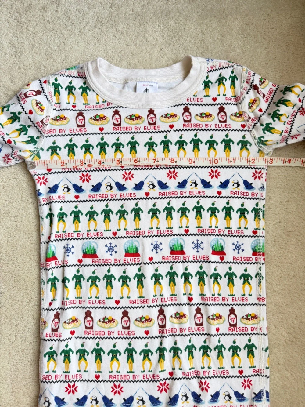 Hanna Andersson Buddy the ELF Christmas Pajama Set Size 8